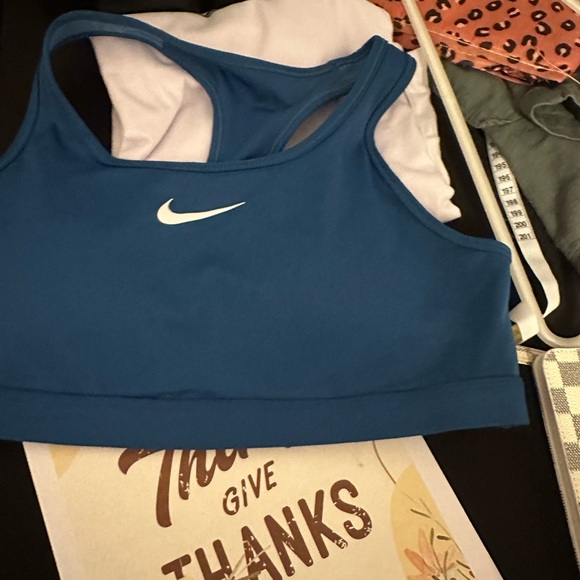 Nike Dri-FIT Blue Activewear Top - Picture 1 of 3